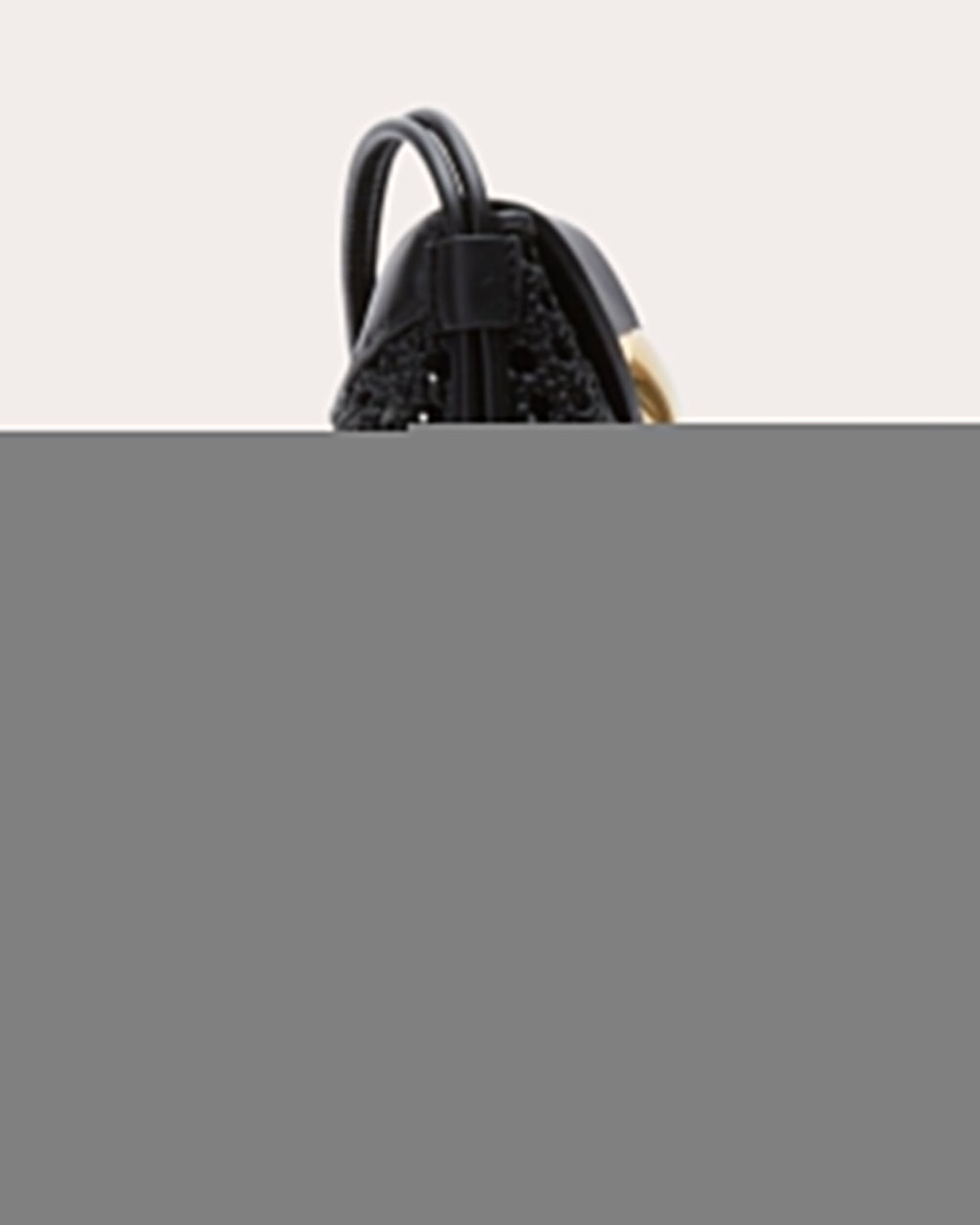 Petite ID Leather Macramé Shoulder Bag