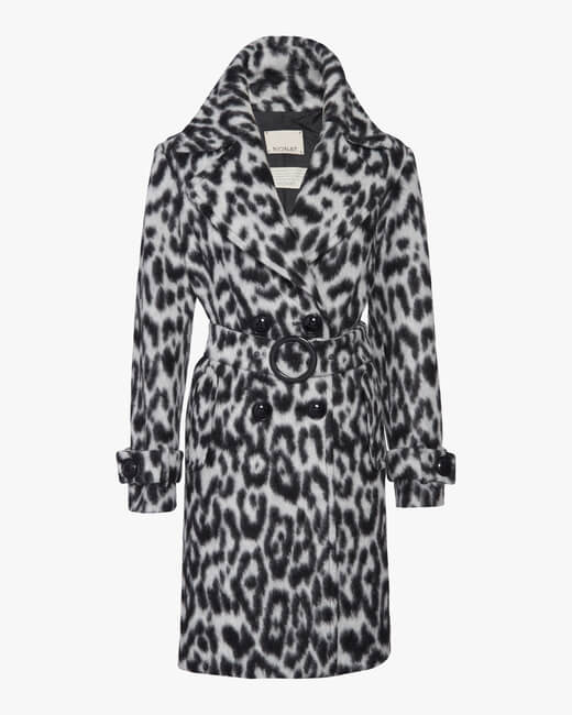 Snow Leopard Faux Fur Coat