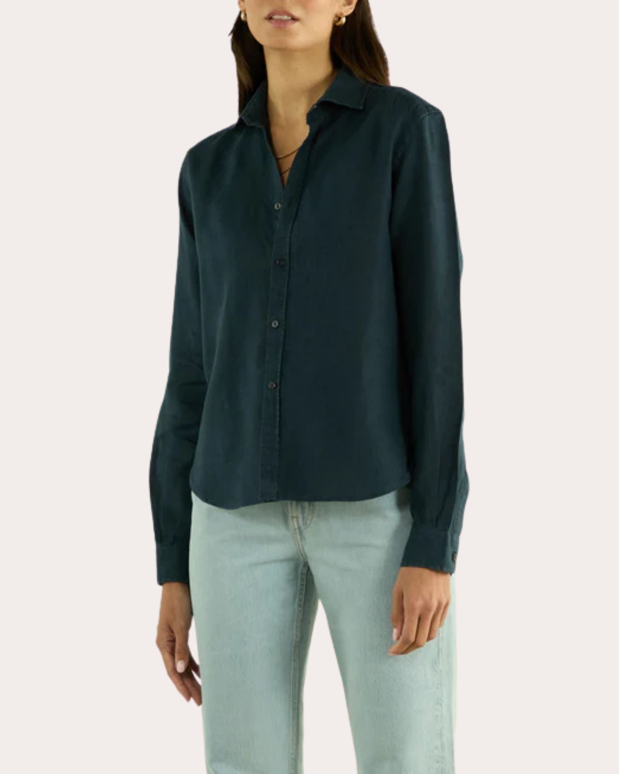 The Classic Linen Button-Up Shirt