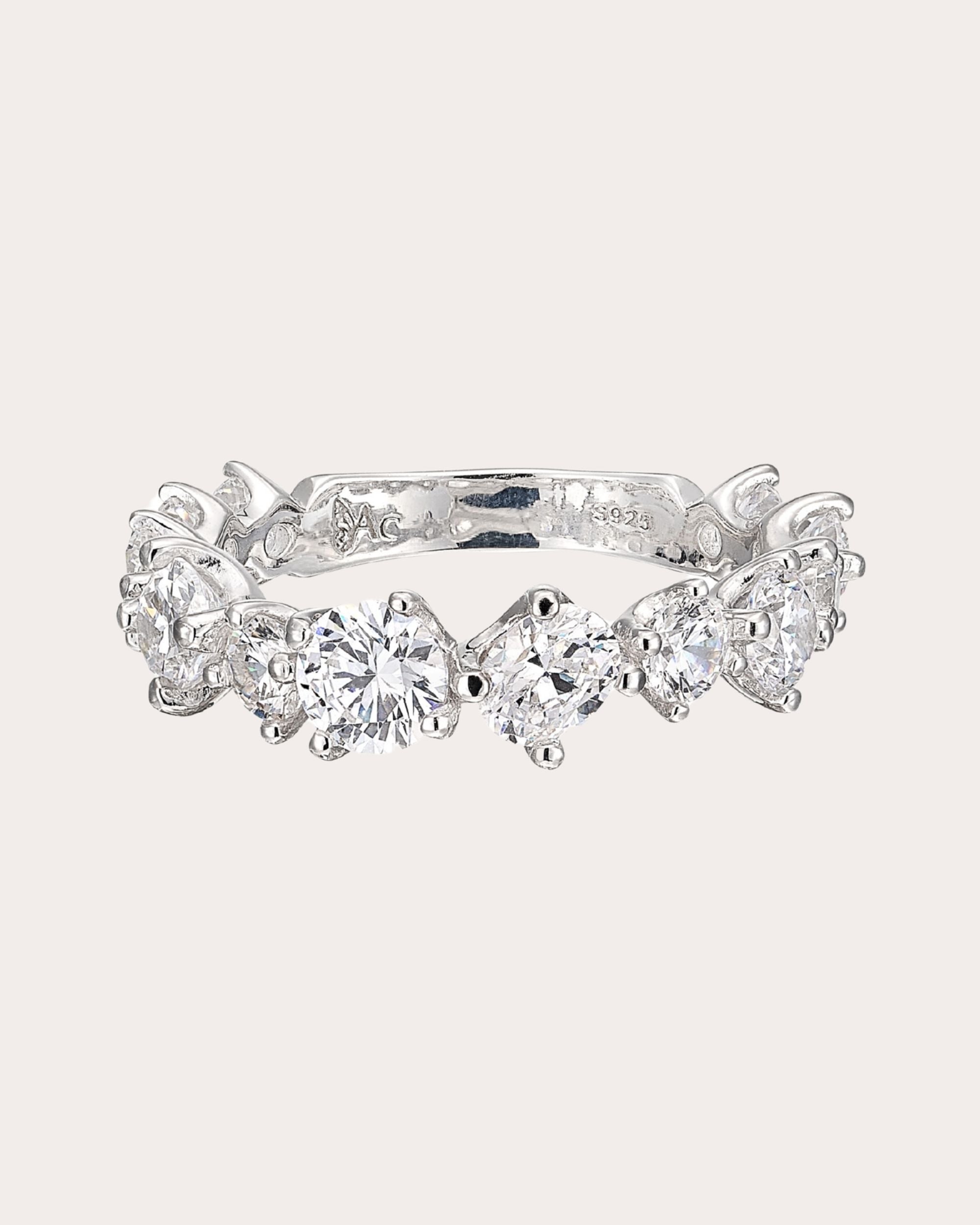Milky Way 18K Gold and Rhodium Vermeil Lab-Grown Diamond Ring