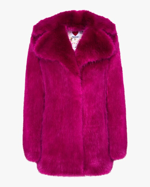 Classic Fox Faux Fur Peacoat