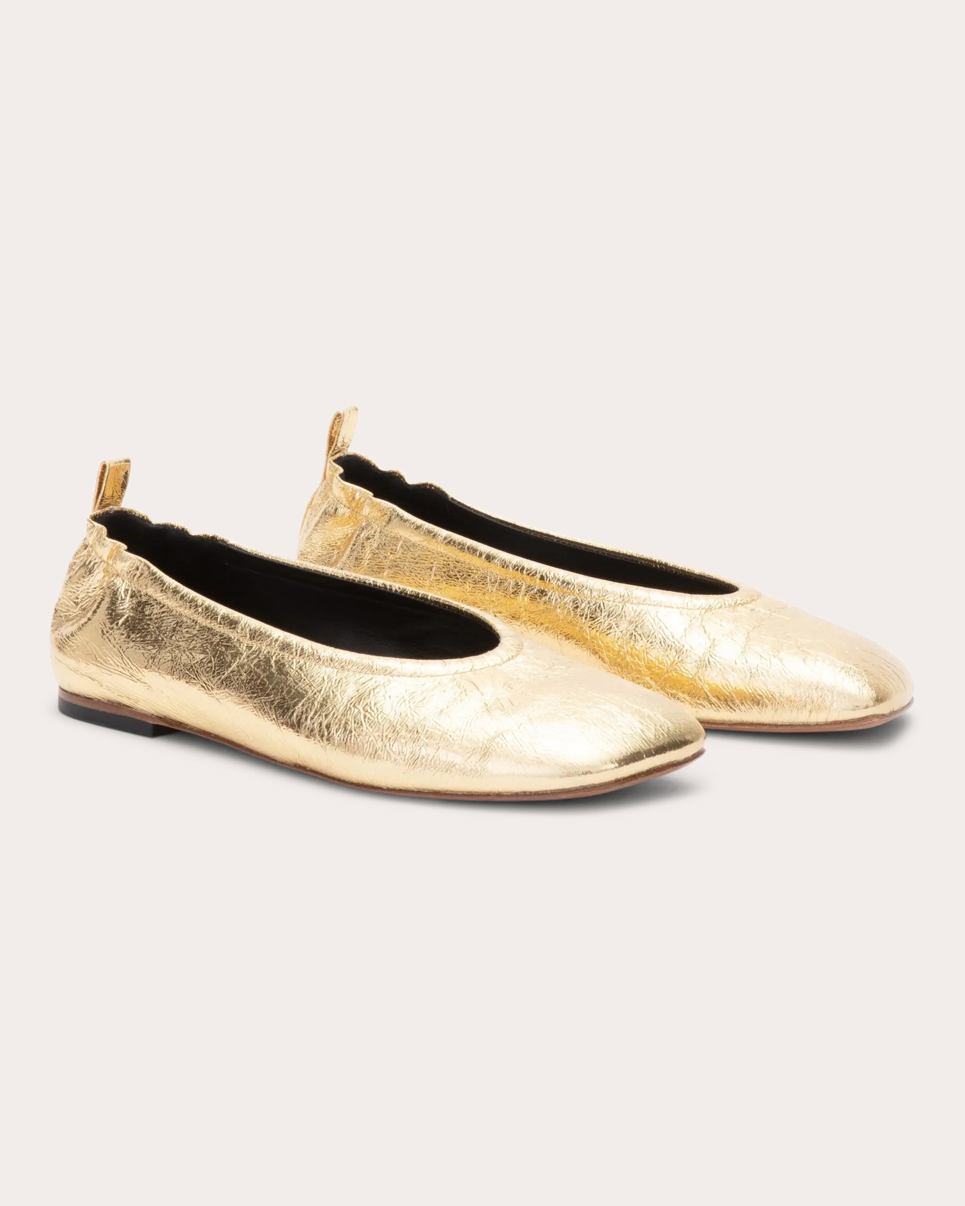 ID Metallic Leather Ballet Flat