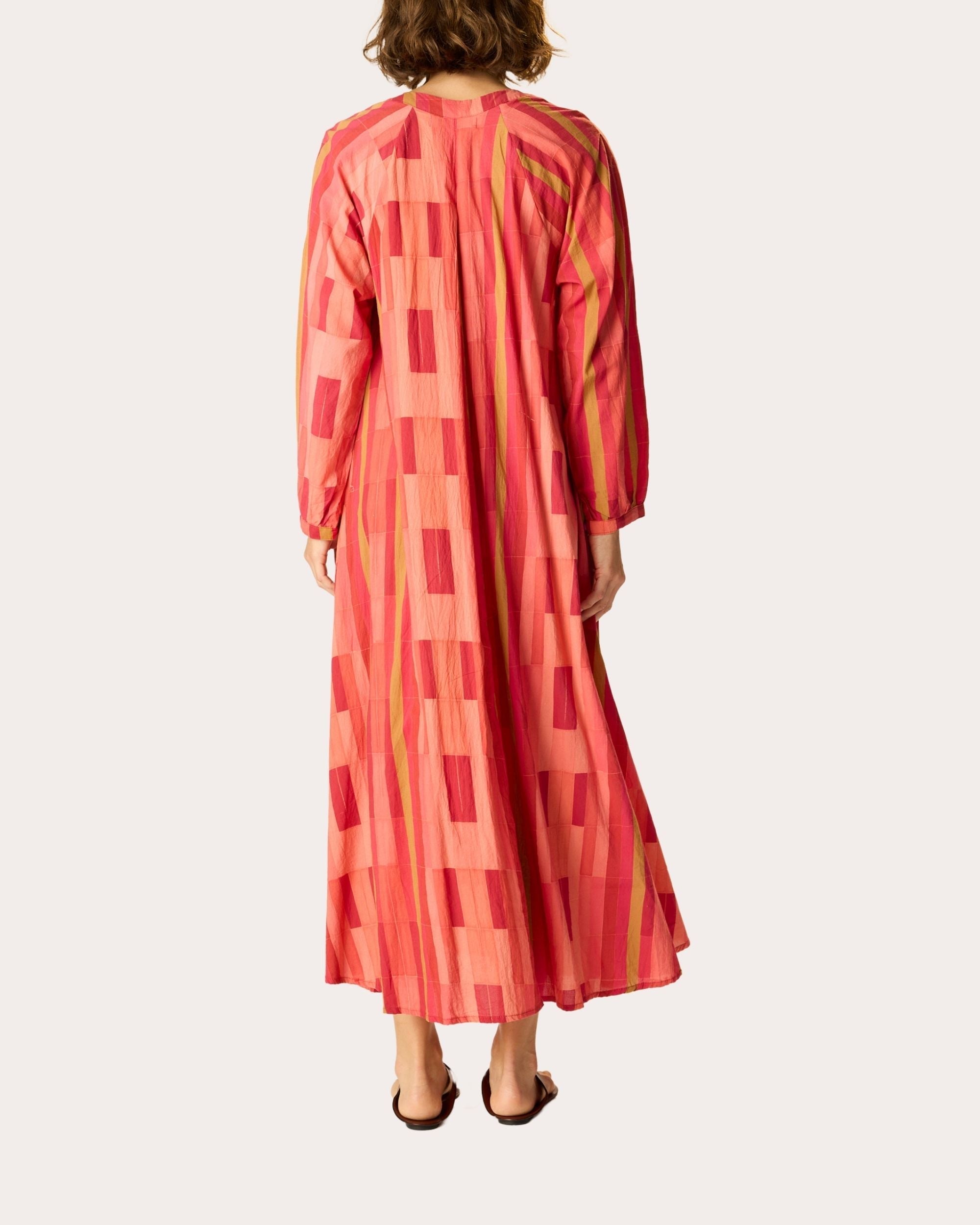 Fiore Cotton Pleated Maxi Dress