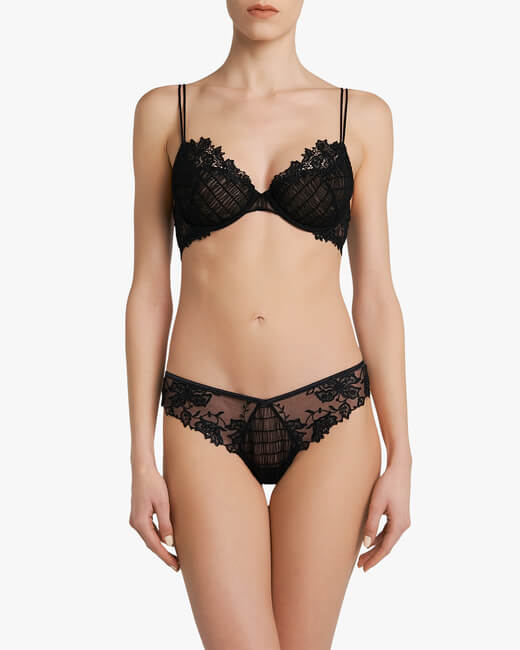 Floral Groove Underwire Bra