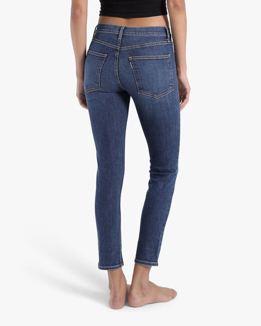 Dark Vintage Mid-Rise Skinny Jeans