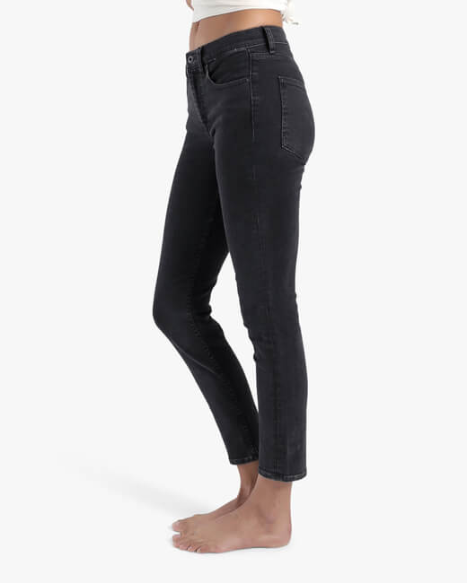 Stone Mid-Rise Skinny Jeans