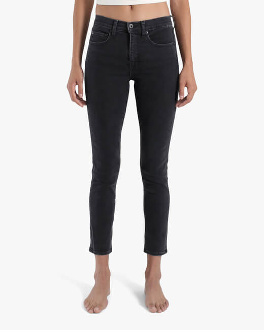 Stone Mid-Rise Skinny Jeans