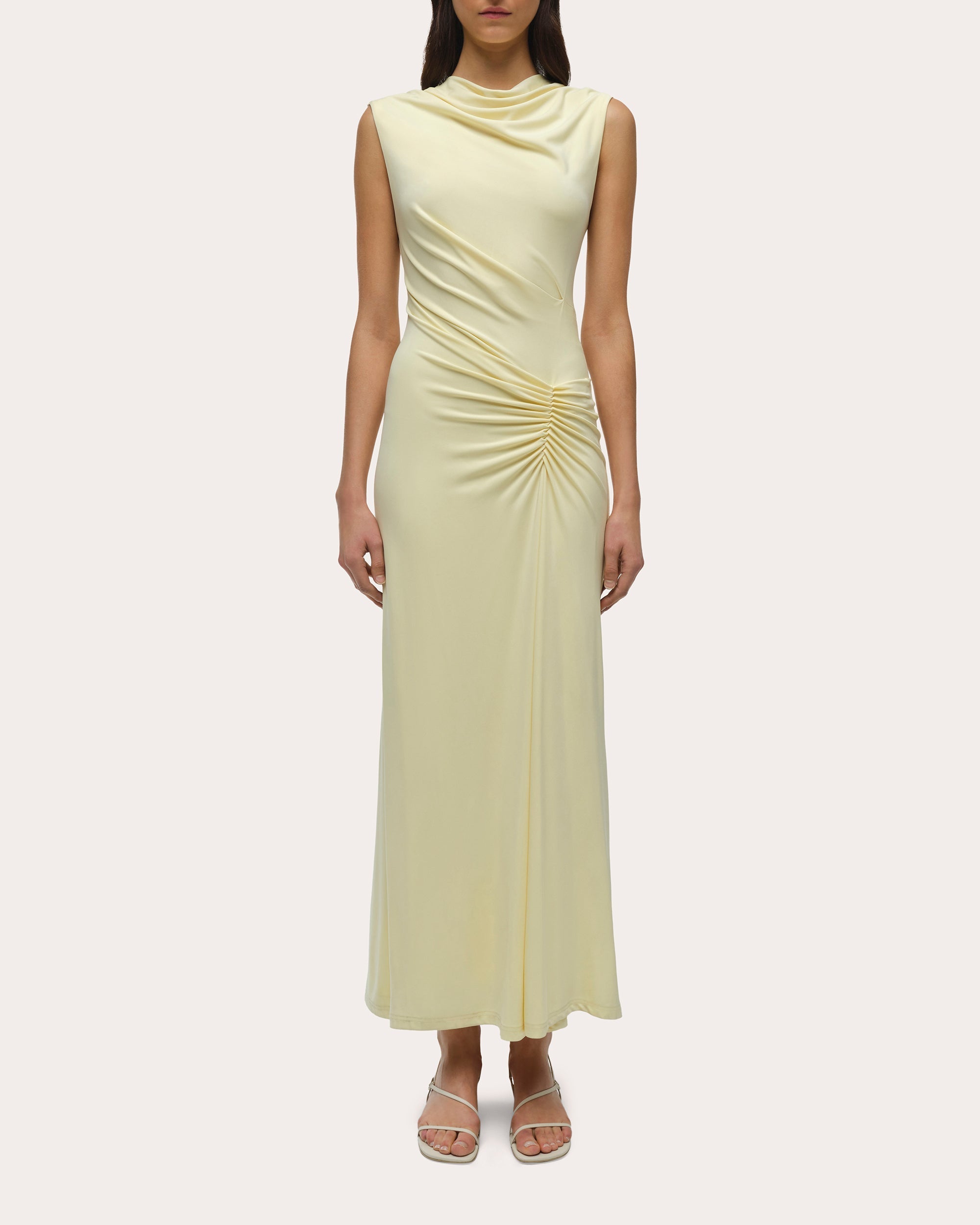 Acacia Draped Jersey Maxi Dress