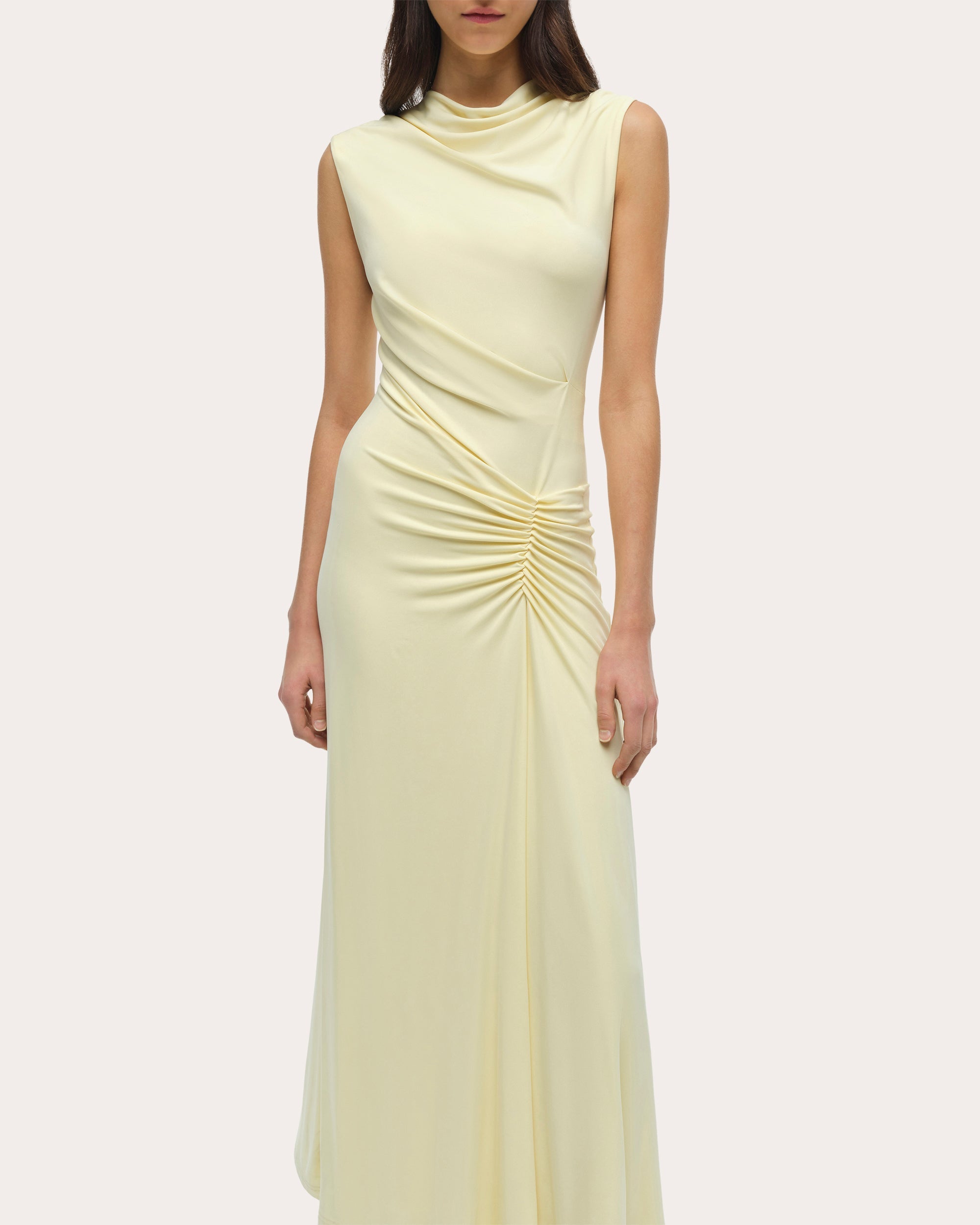 Acacia Draped Jersey Maxi Dress