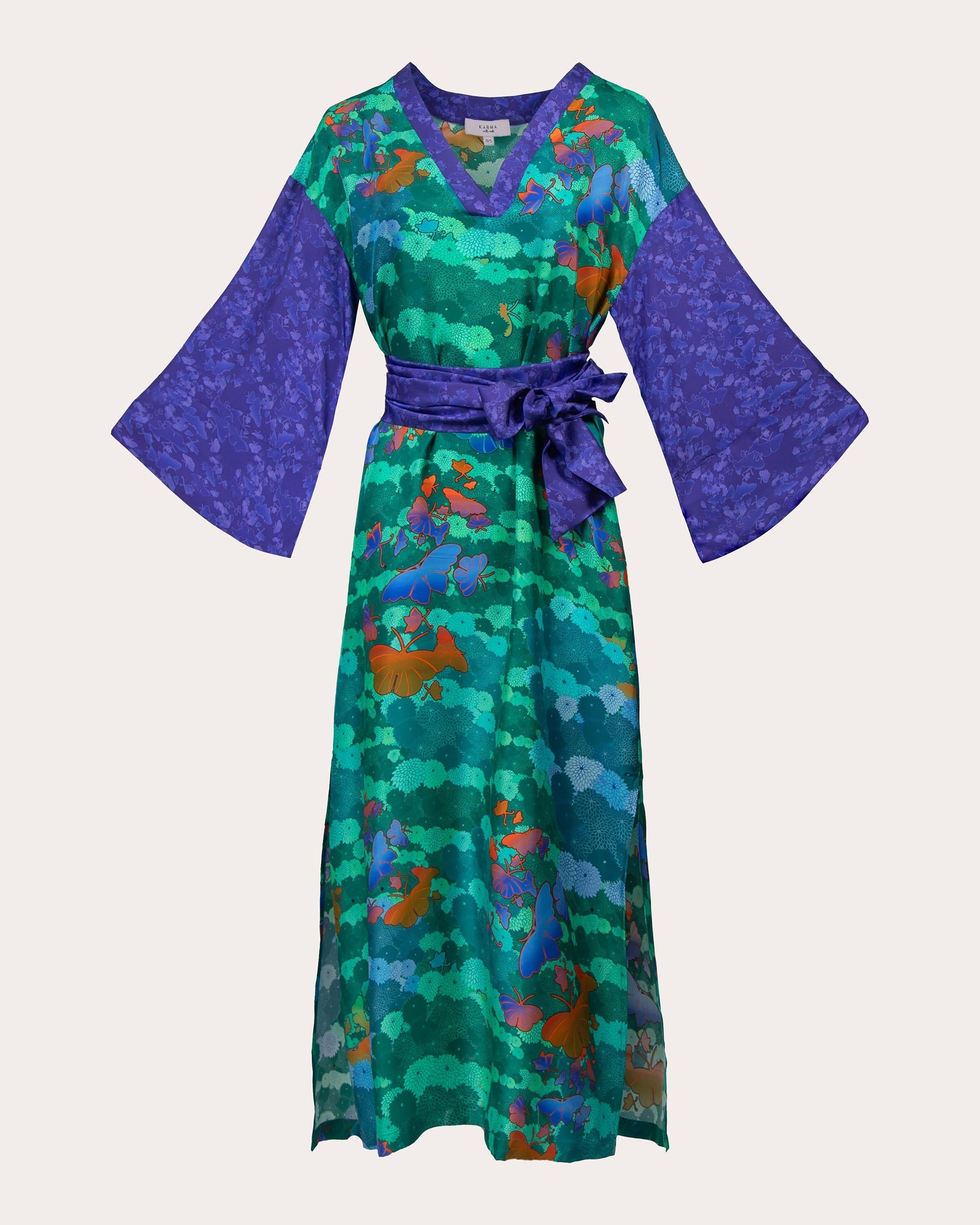 Kyoto Niwa Silk Kaftan