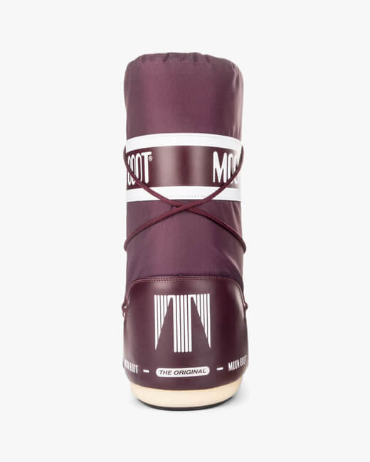 Burgundy Nylon Moon Boot