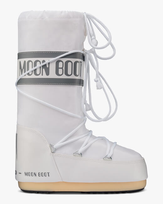 White Nylon Moon Boot