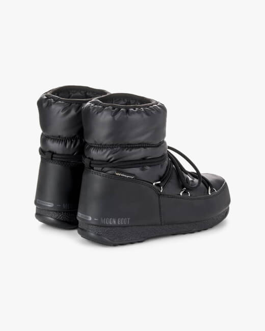 Black Nylon Low Moon Boot