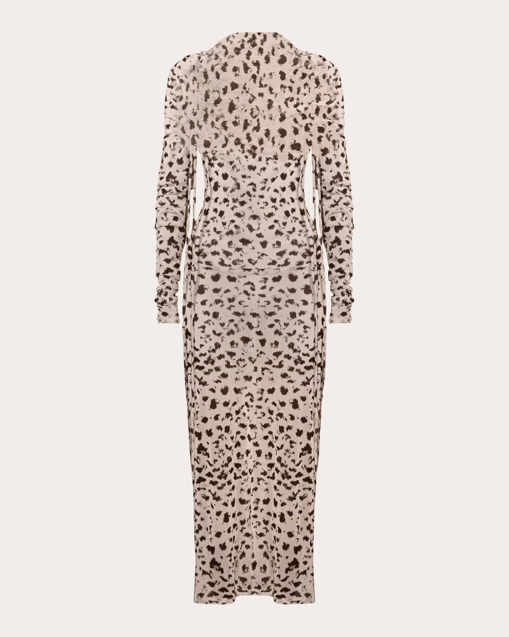 Brie Ruched Printed Jersey Midi Dress