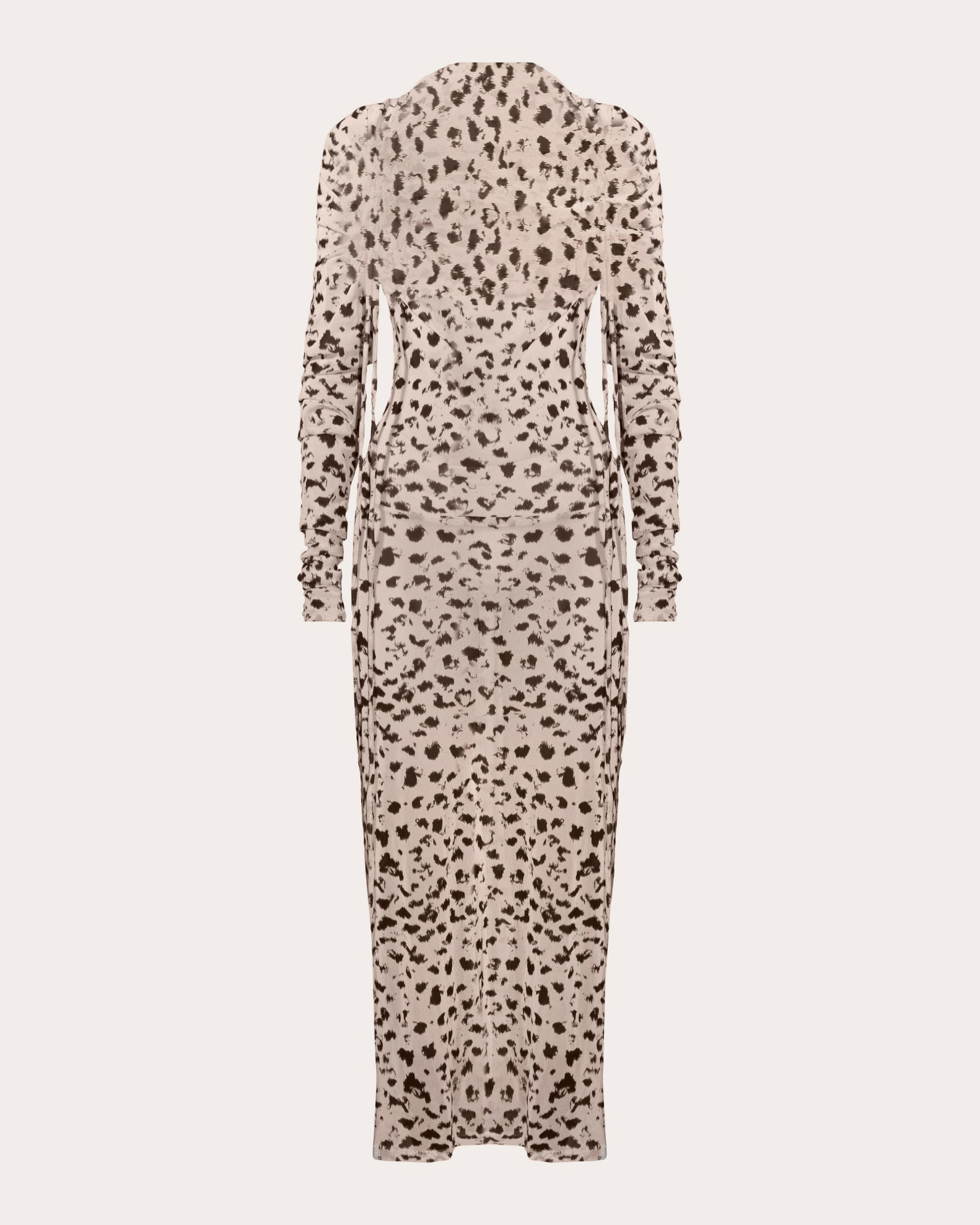 Brie Ruched Printed Jersey Midi Dress
