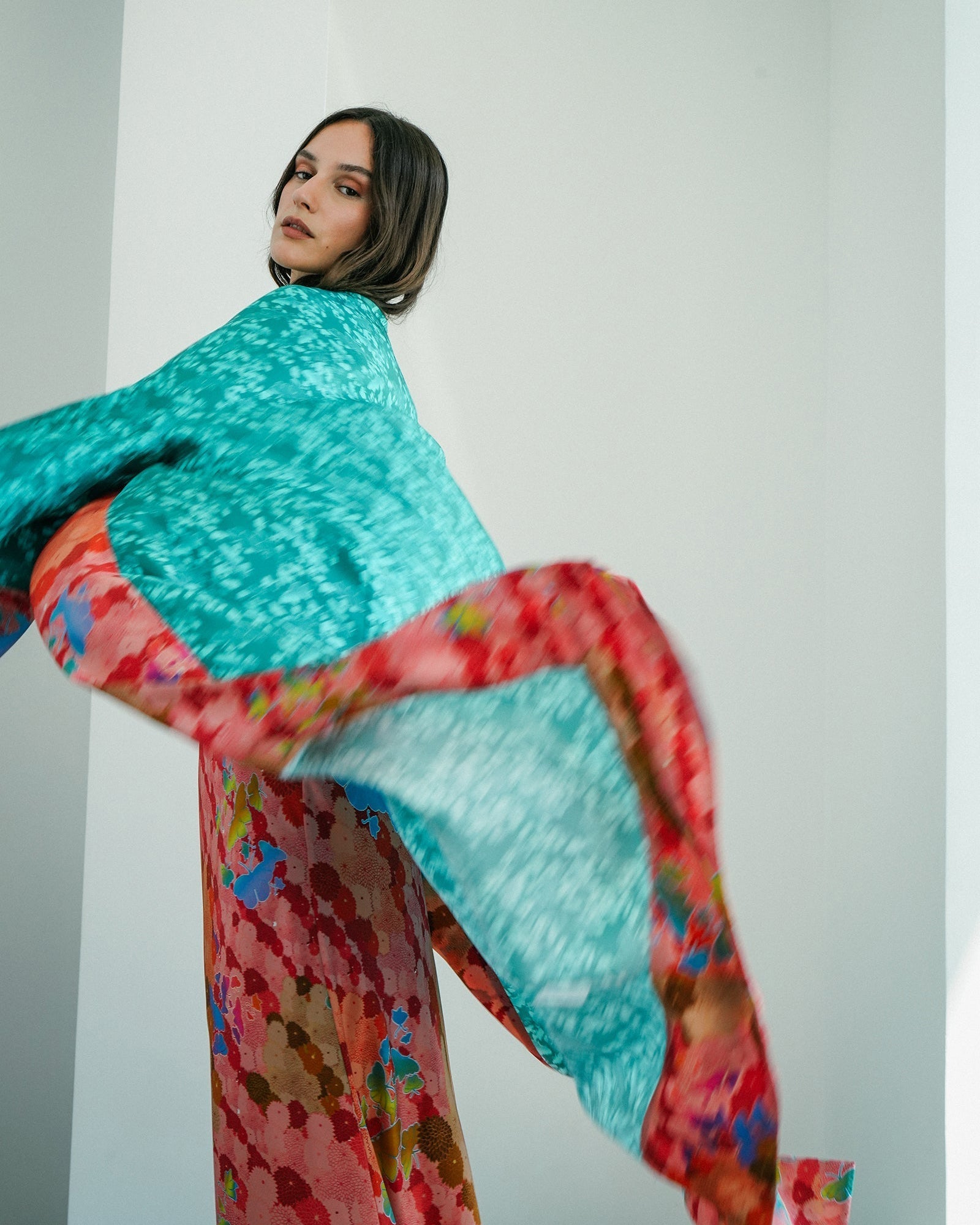 Kobe Chocho Silk Robe