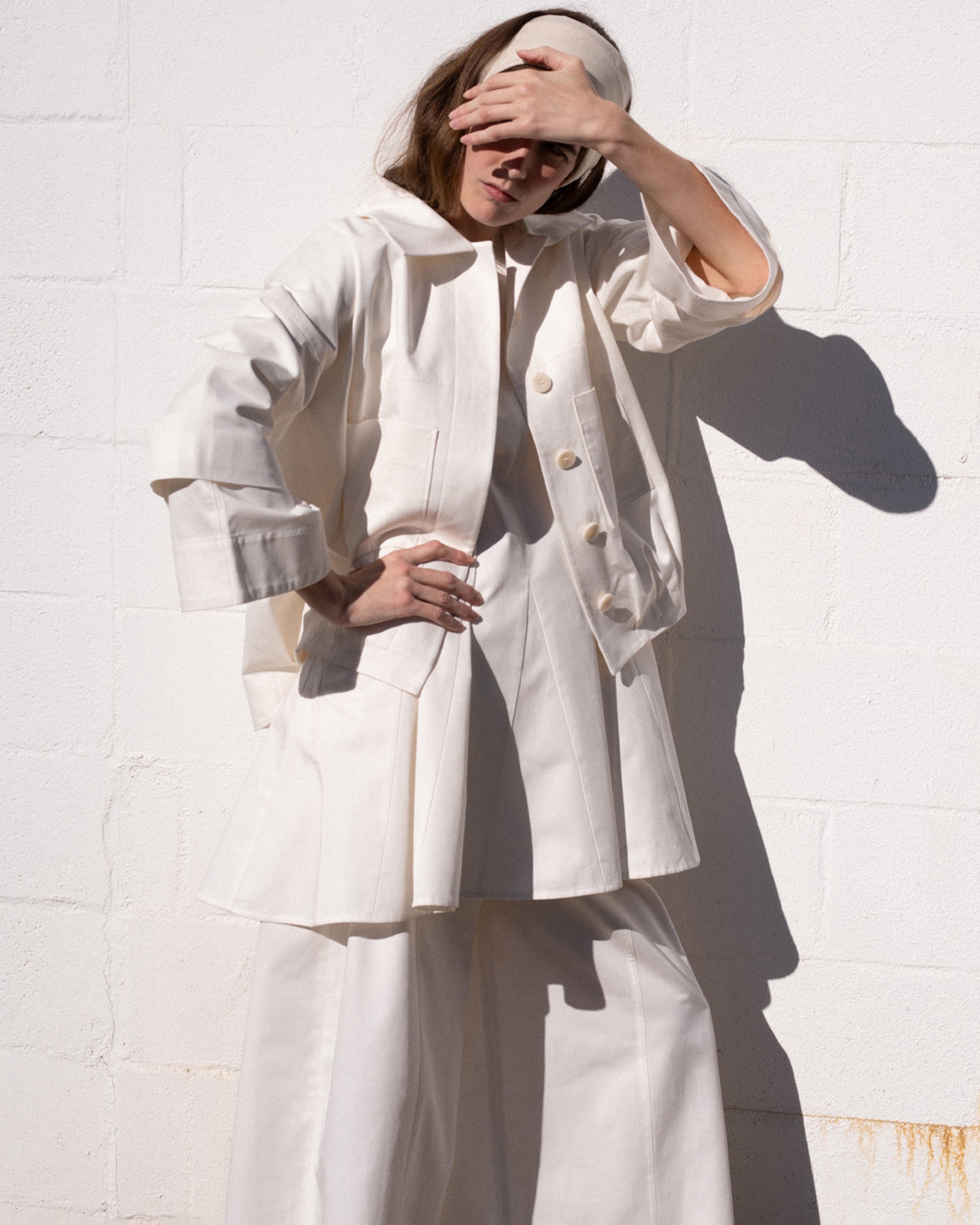 Solara Cotton-Linen Blend Twill Jacket
