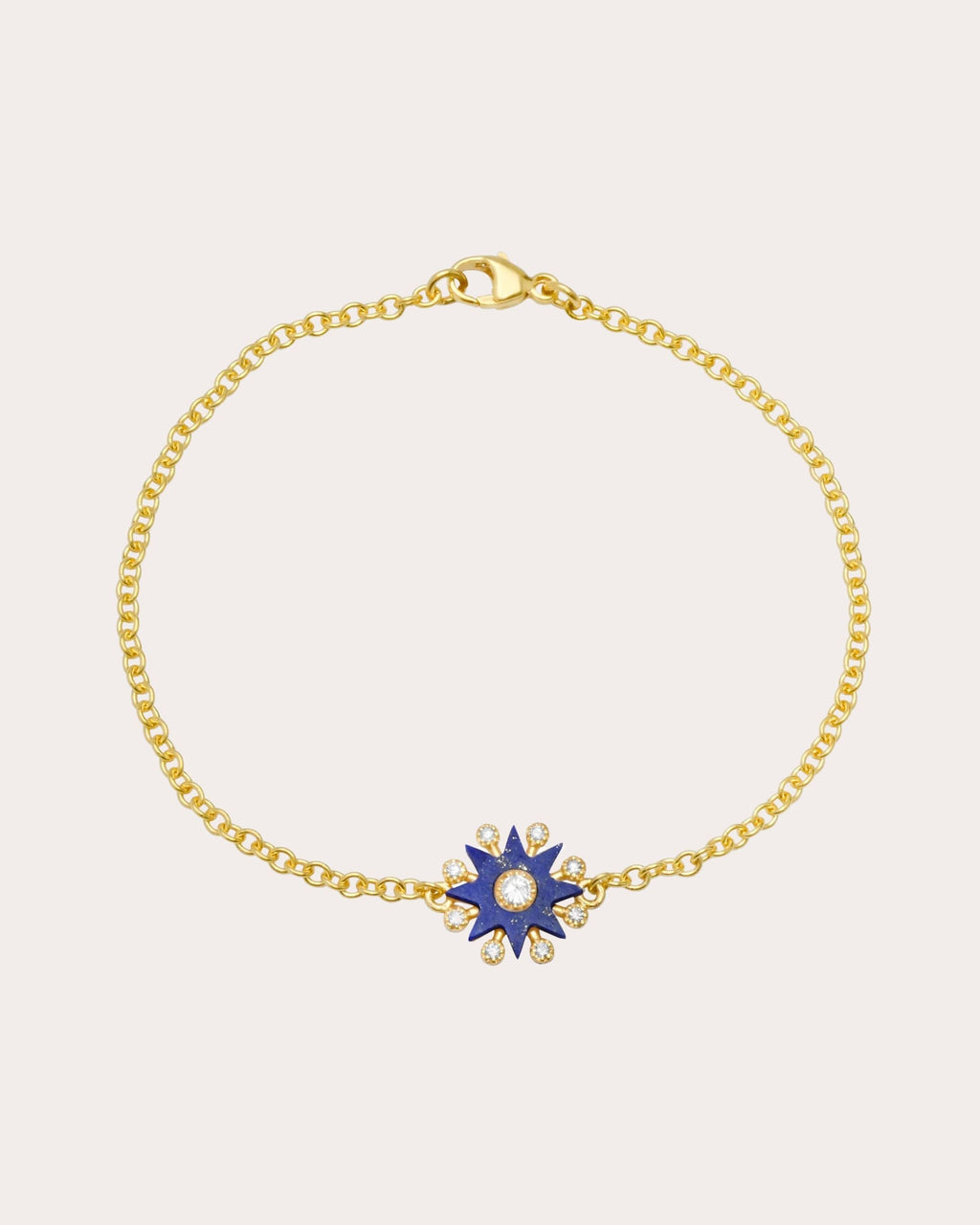 Comète 18K Gold Lapis Lazuli and Diamond Bracelet