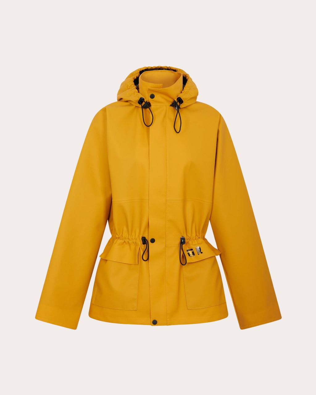 Hooded Gathered Water-Repellent Jacket