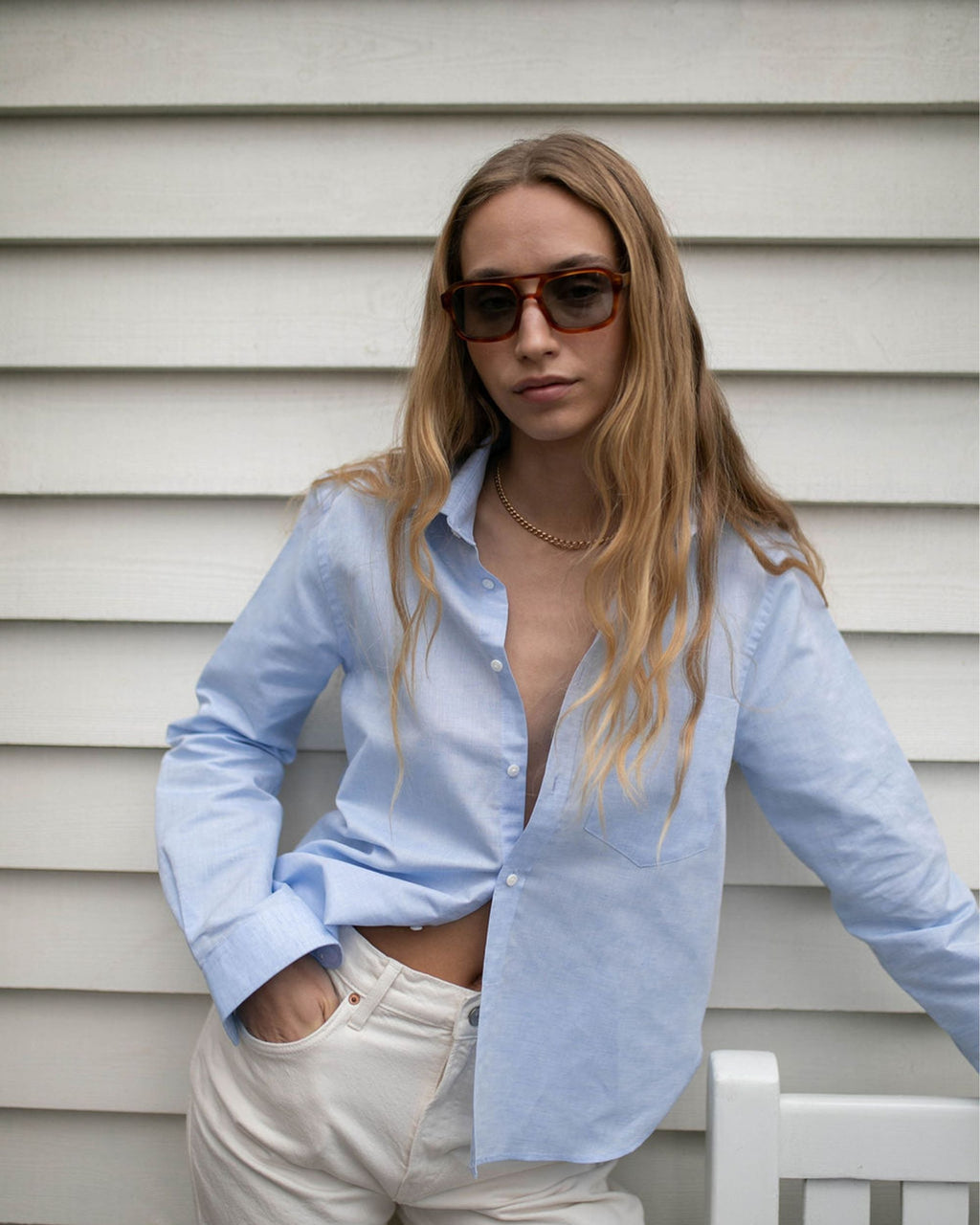 The Classic Woven Cotton-Linen Button-Up Shirt