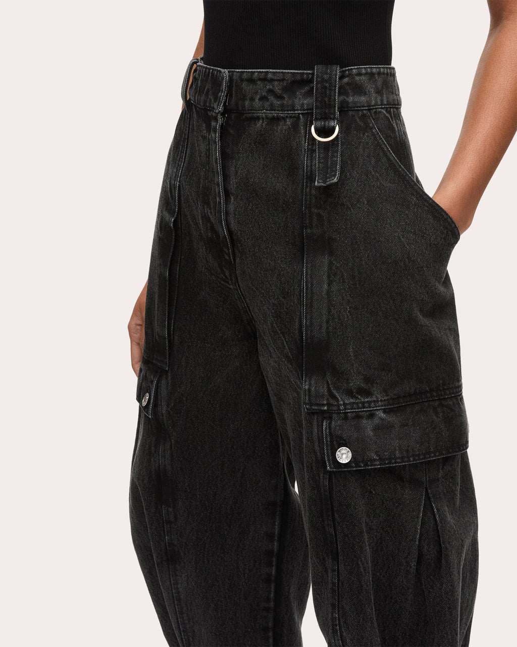 Tapered Cargo Jeans