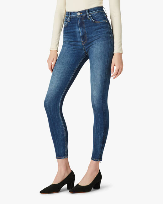 Centerfold High-Rise Super-Skinny Ankle Jeans