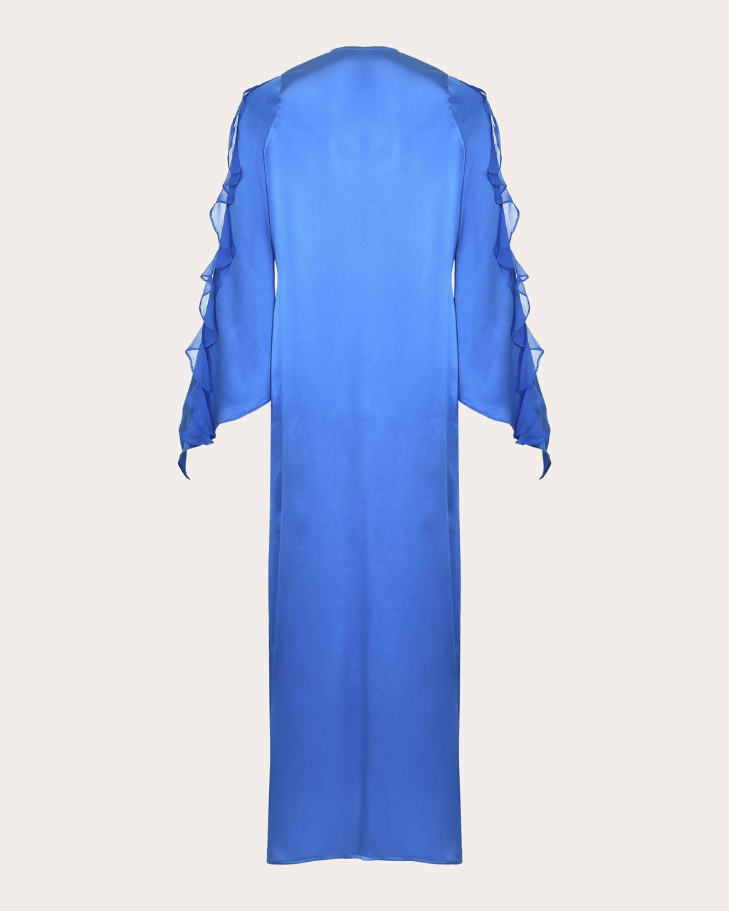 Juno Ruffled Silk Maxi Dress