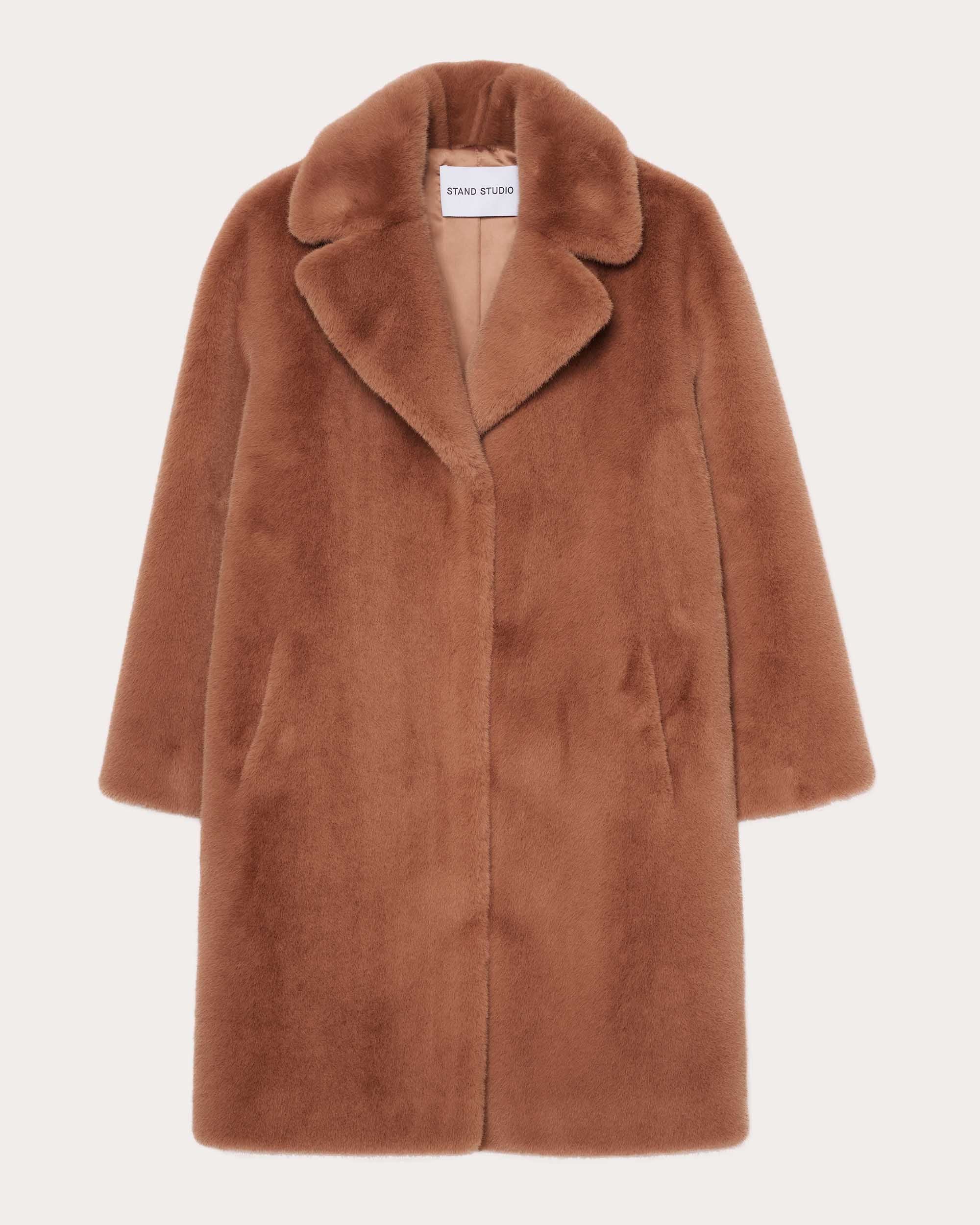 Camille Faux-Fur Cocoon Coat