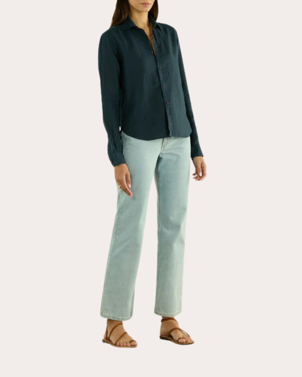 The Classic Linen Button-Up Shirt