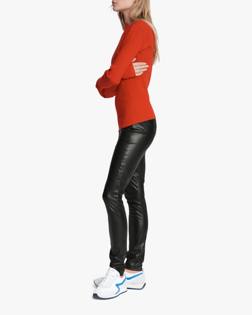 Jade Asymmetrical Turtleneck