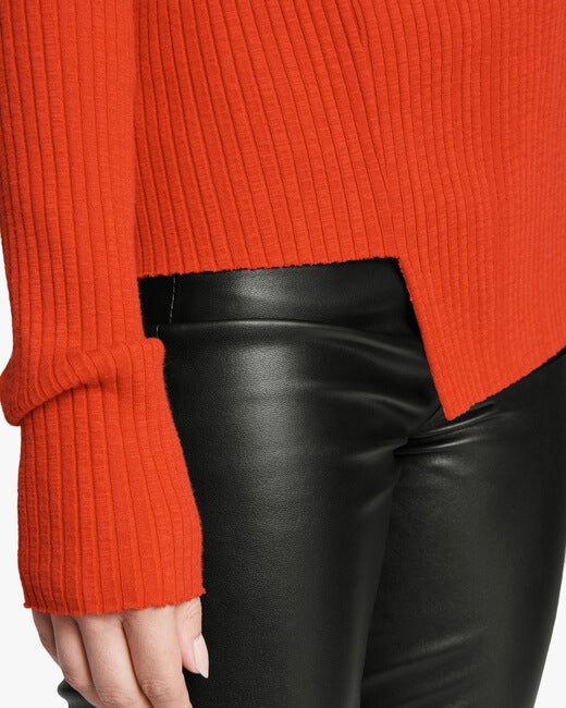 Jade Asymmetrical Turtleneck