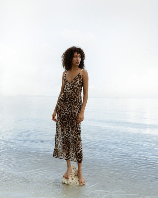 Pearl Leopard Dress