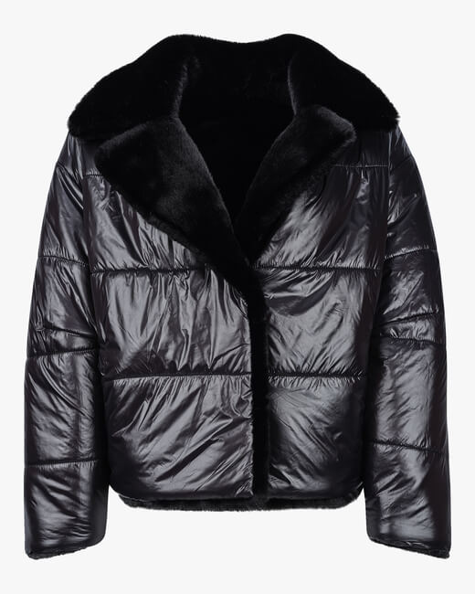 Faux Fur Reversible Moto Jacket