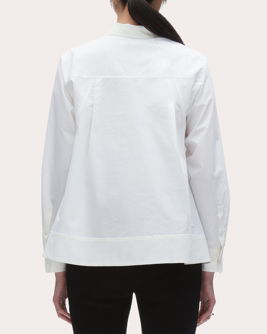 Asymmetric Techno Poplin Shirt