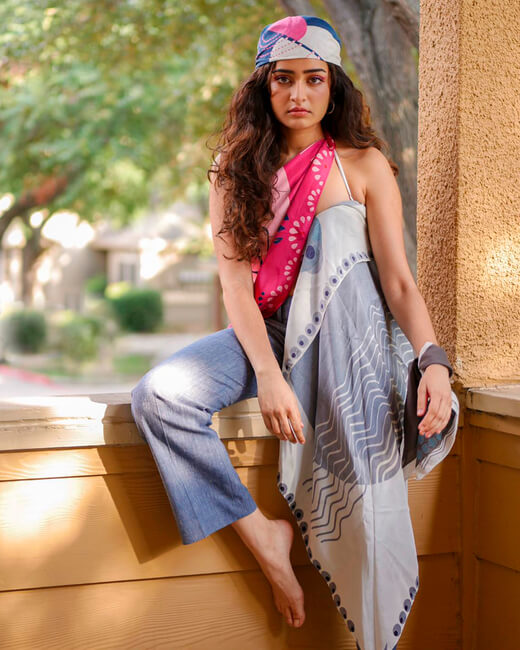 Crescent Silk Scarf