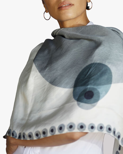 Crescent Silk Scarf