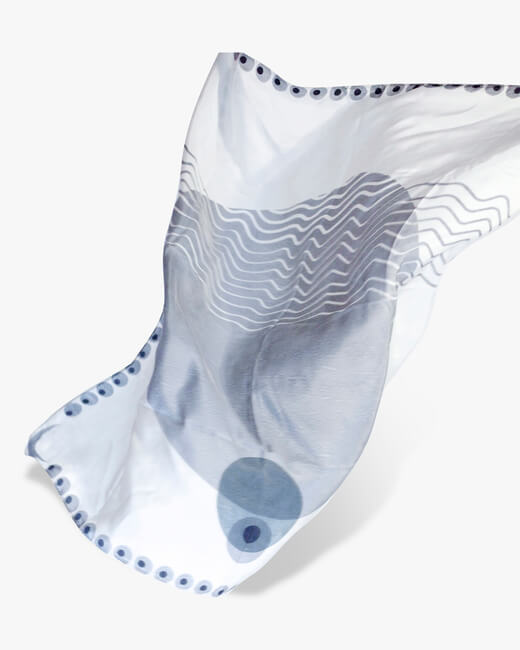 Crescent Silk Scarf