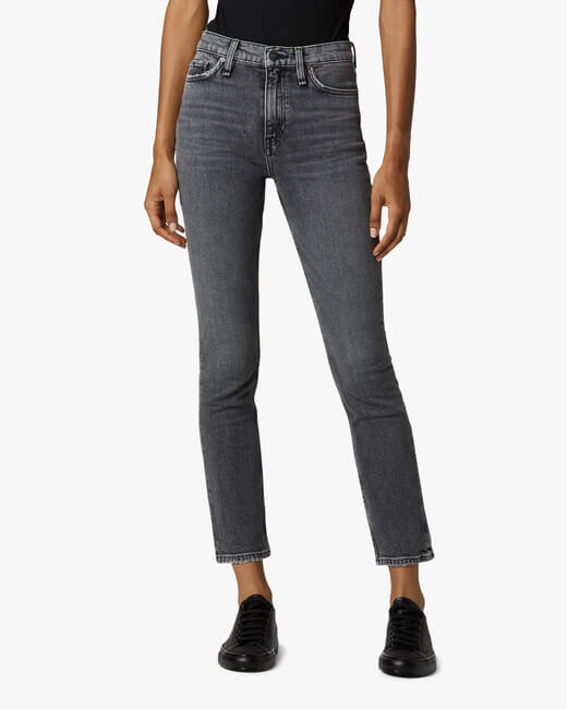 Holly High-Rise Straight Ankle Jeans