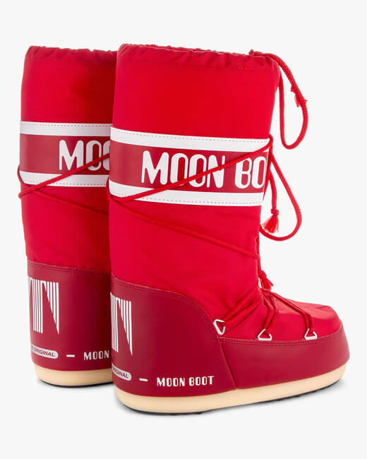 Red Nylon Moon Boot