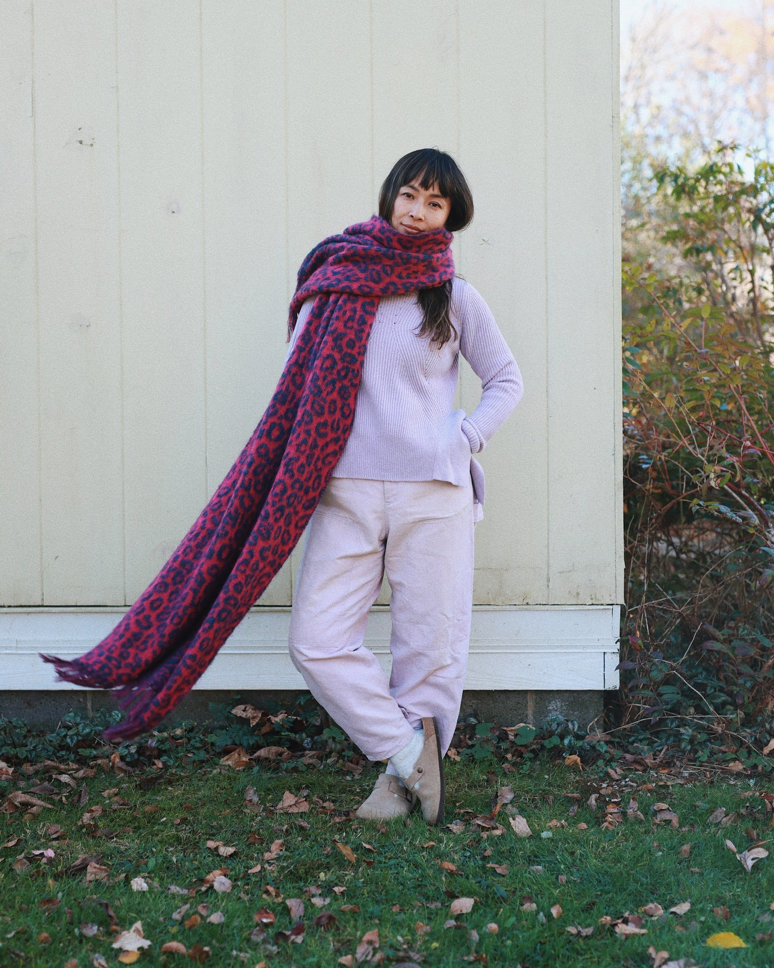 Cristobal Fringed Jacquard-Knit Cashmere-Blend Scarf