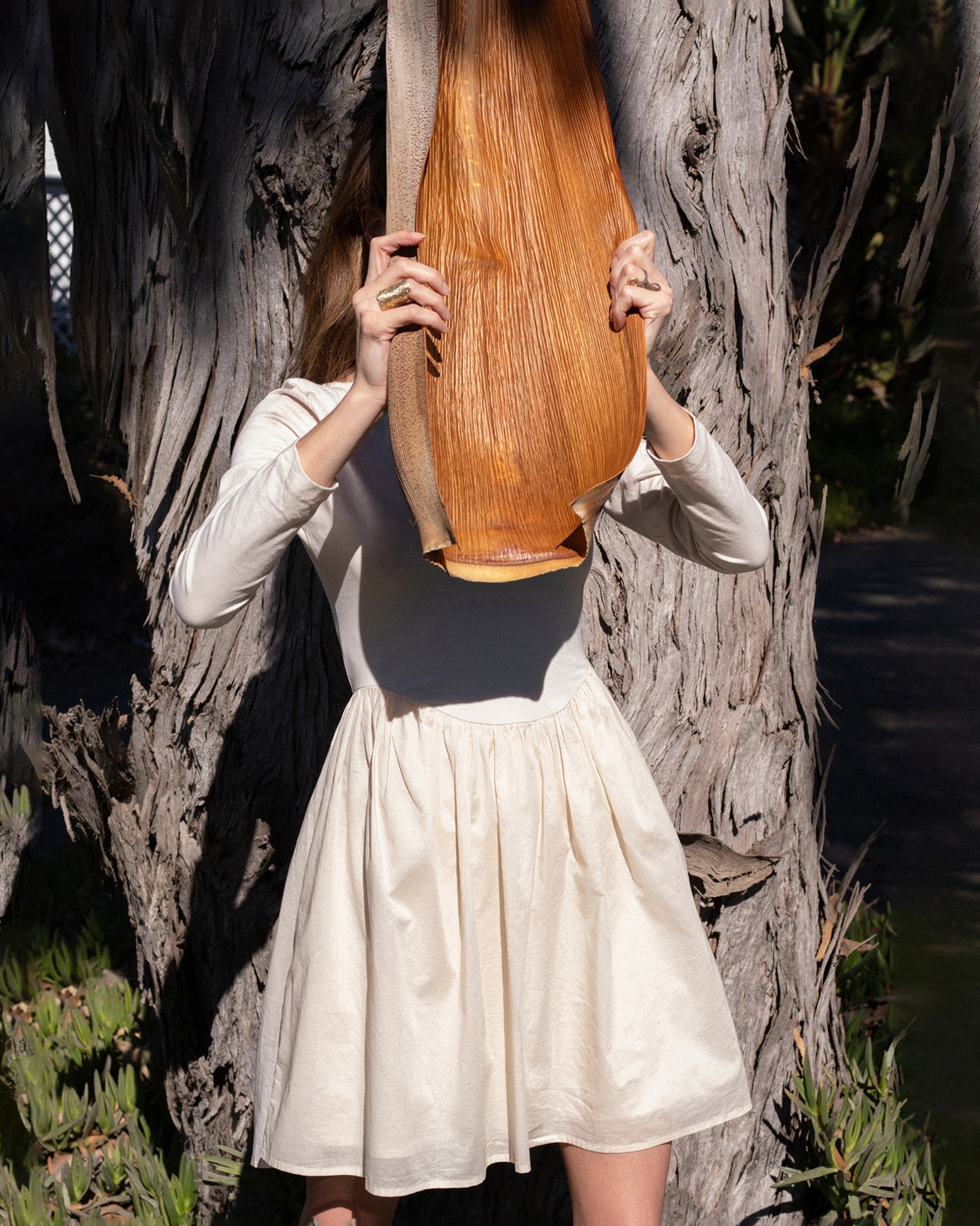 Ilara Gathered Cotton Voile Mini Dress