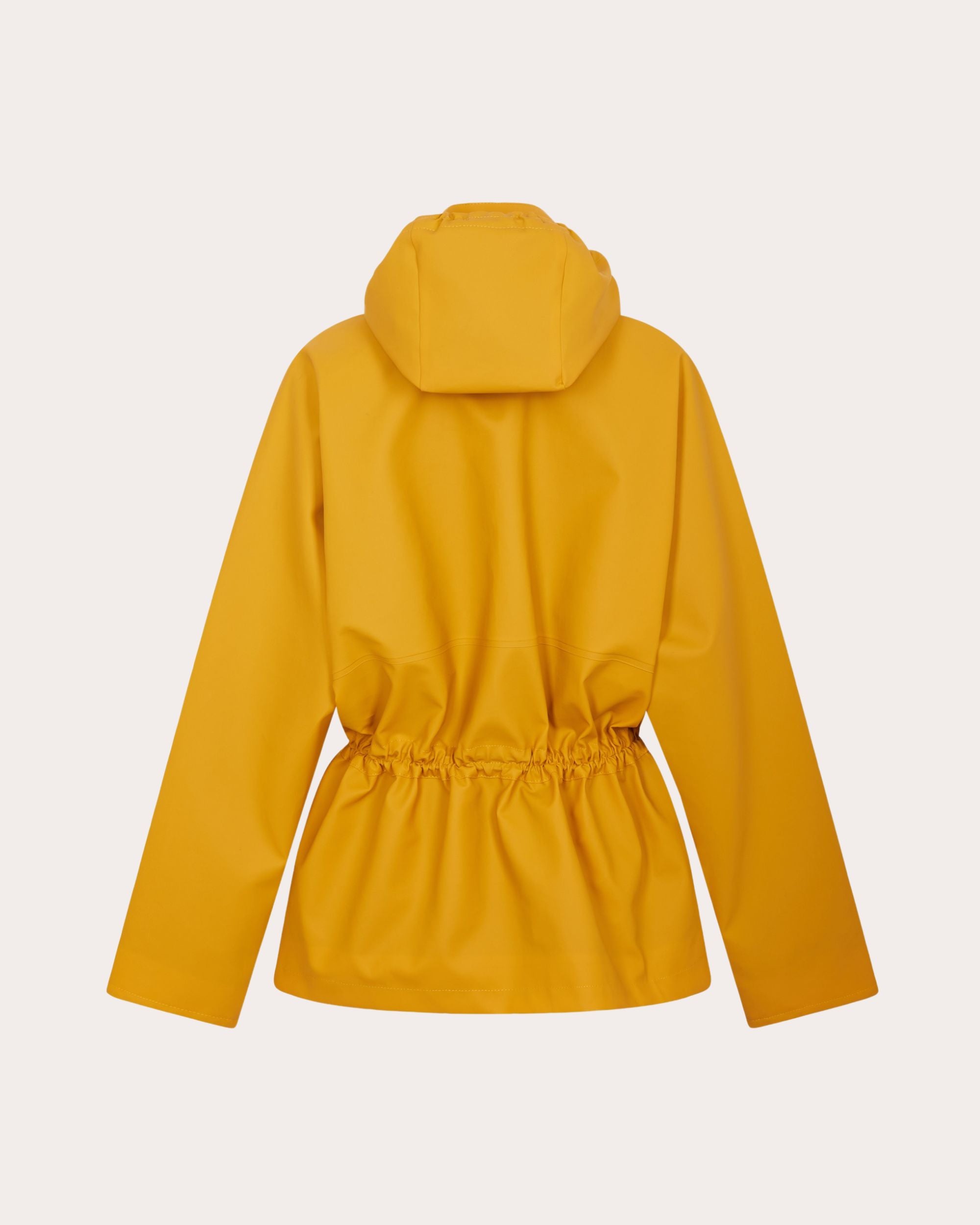 Hooded Gathered Water-Repellent Jacket