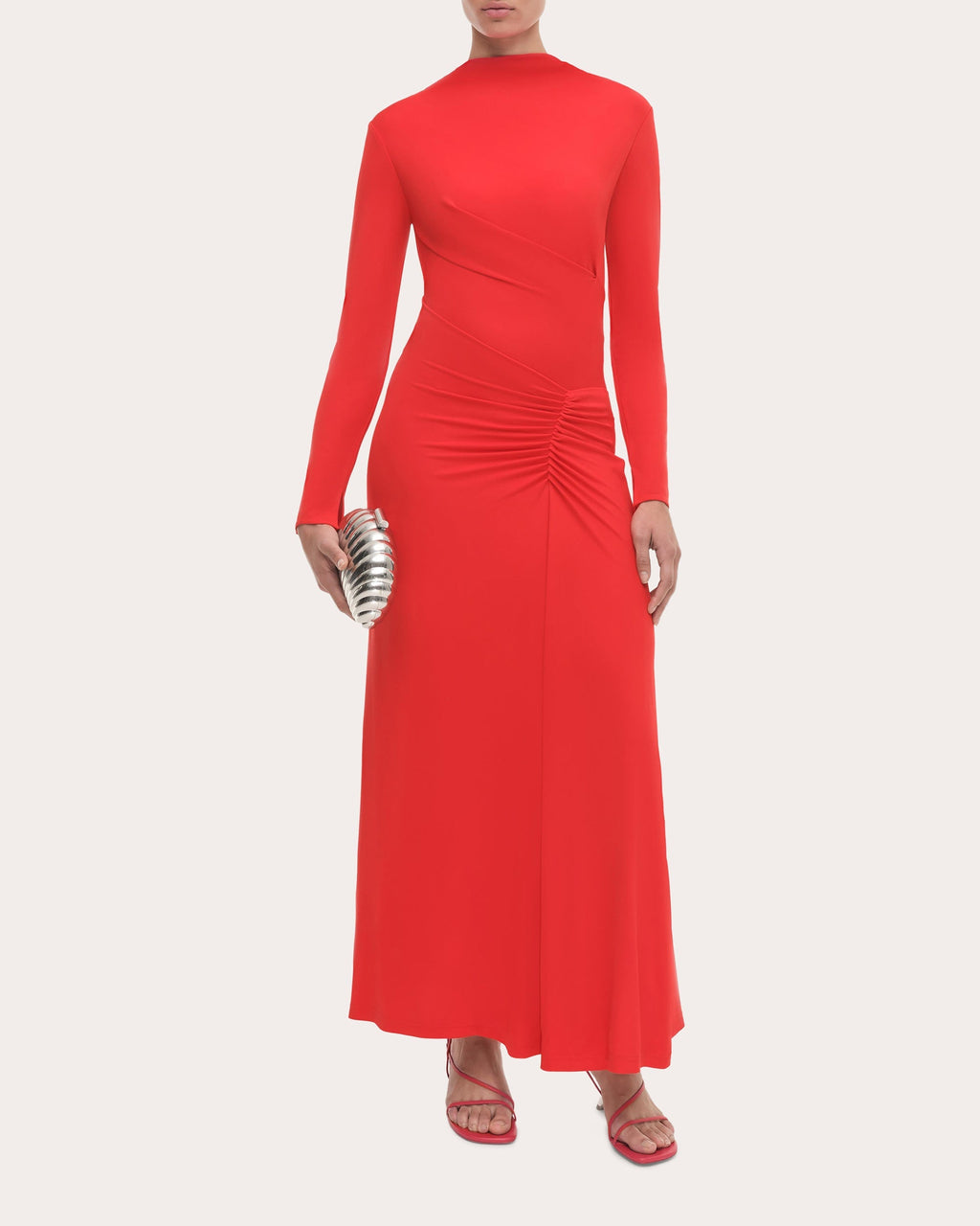 Ferrera Draped Jersey Midi Dress