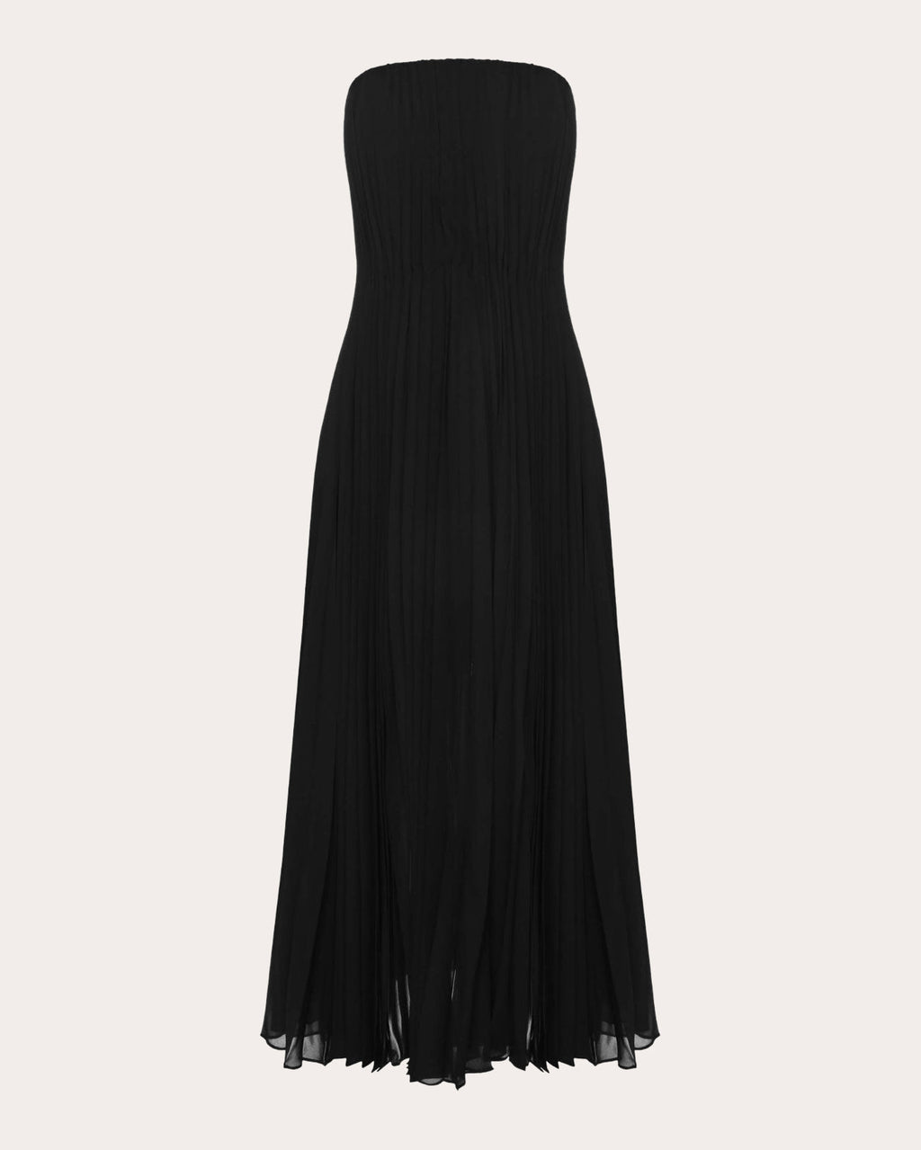 Pleated Chiffon Midi Dress