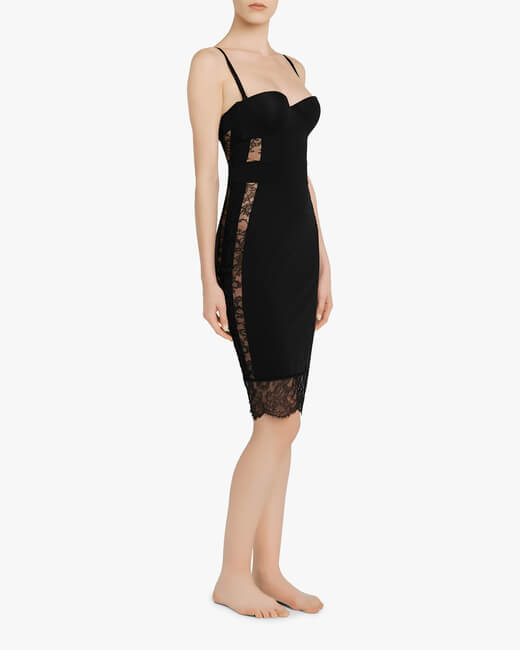 Balconette Lace Slip Dress