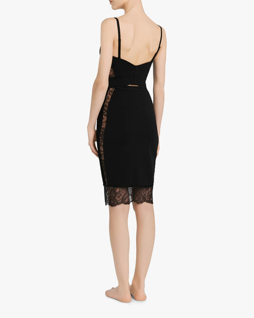 Balconette Lace Slip Dress