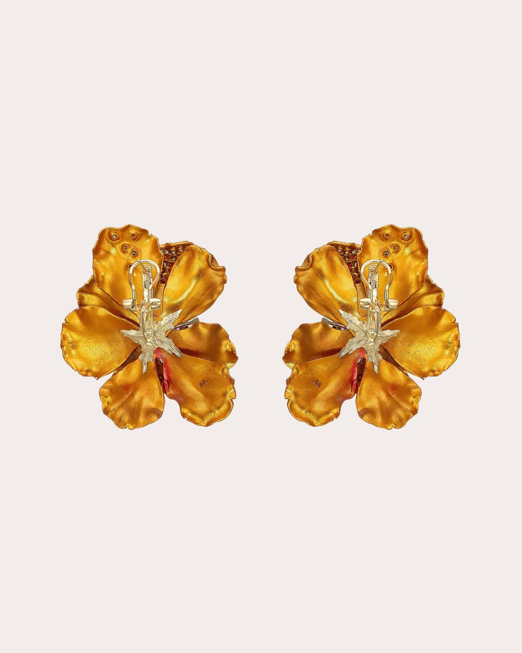 Magma Aluminum and 18K Gold Vermeil Lab-Grown Multi-Stone Poppy Earrings