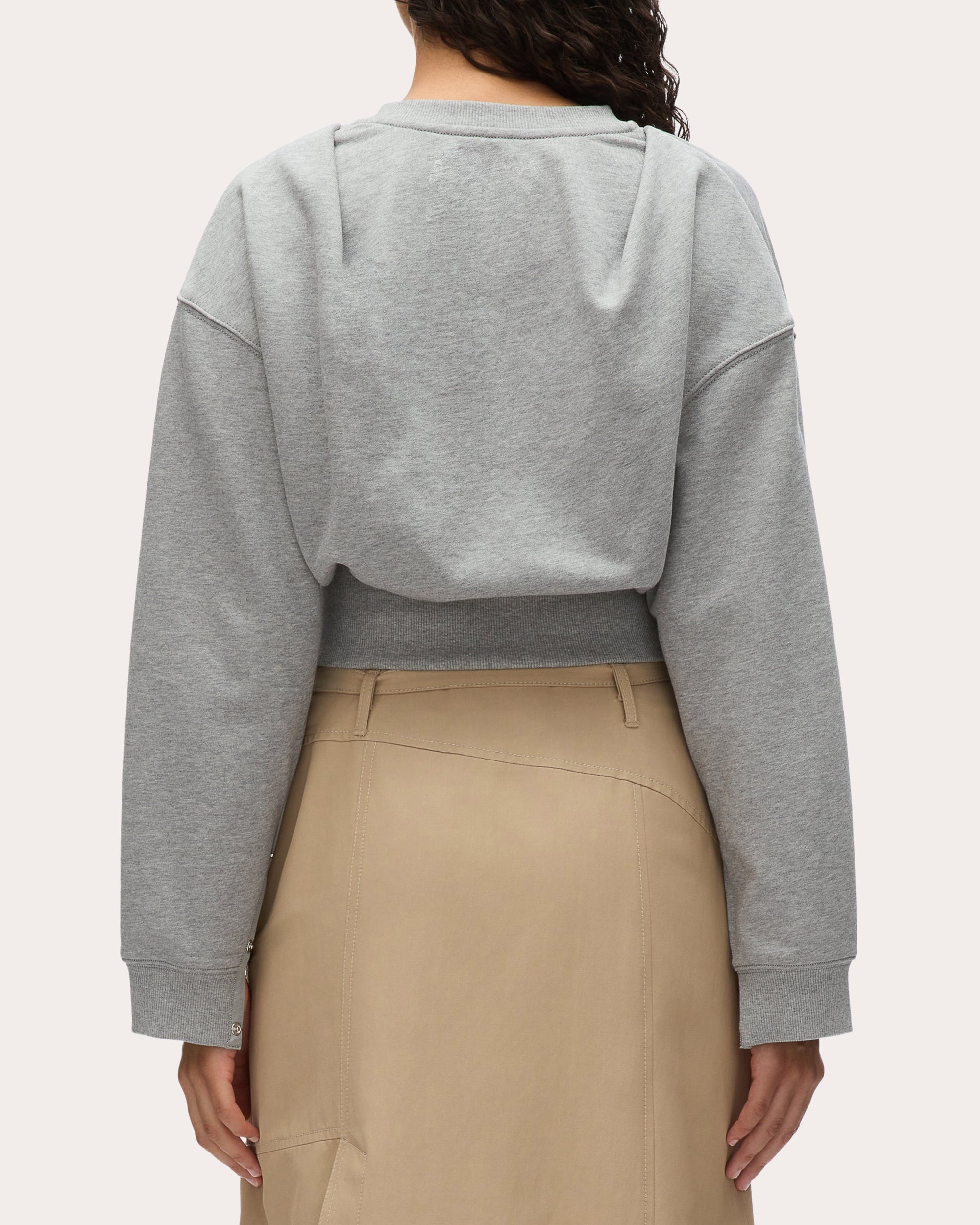 Cropped Embellished Cotton-Jersey Top