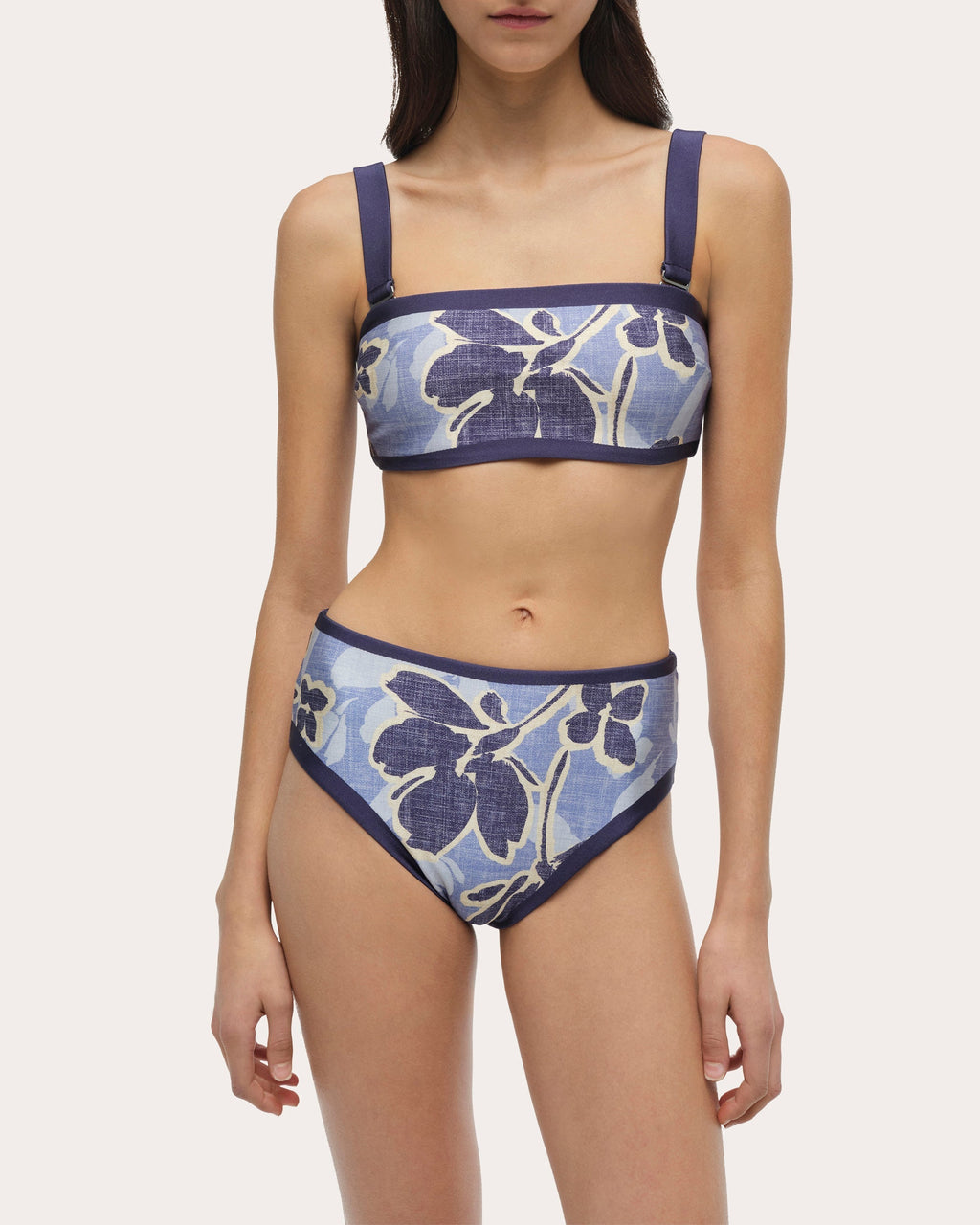 Luthea Floral Tube Bikini Top