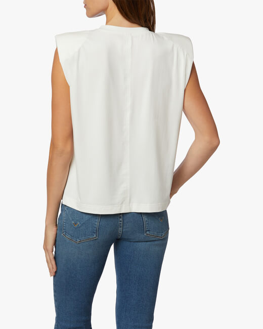 Shoulder Pad Sleeveless Tee